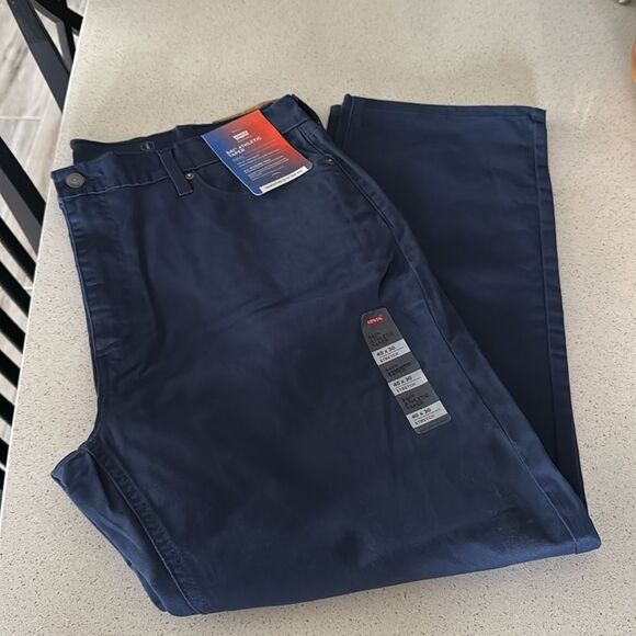 NWT Levi’s 541 Athletic Tapered Stretch Navy Pants Levi's Blue Tech 40 30 - Picture 7 of 8